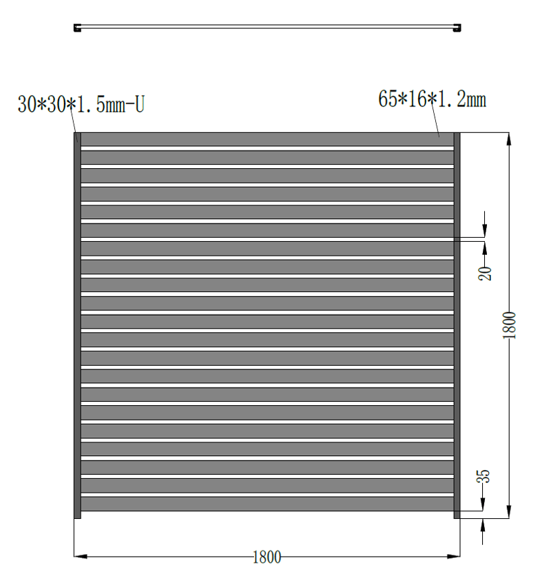 Insynsskydd | Villastaket | 180x180 cm | Mörkgrå | Valter - Hus & renovering - Insynsskydd & inhägnad - Staket