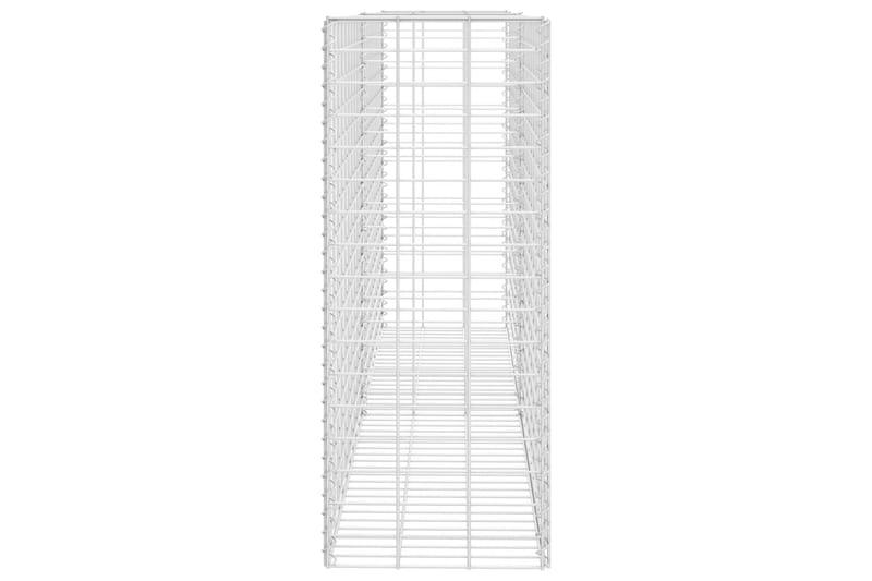 Gabion galvaniserat stål 85x30x200 cm - Silver - Hus & renovering - Insynsskydd & inhägnad - Mur
