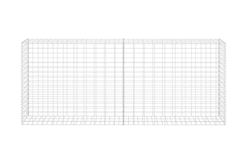 Gabion galvaniserat stål 85x30x200 cm - Silver - Hus & renovering - Insynsskydd & inhägnad - Mur