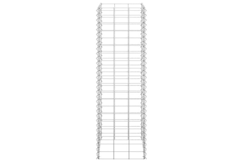 Gabioner 3 st 30x30x100 cm järn - Silver - Hus & renovering - Insynsskydd & inhägnad - Mur