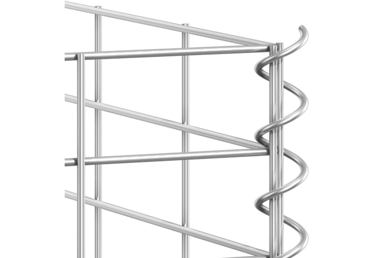 Gabioner 3 st 30x30x100 cm järn - Silver - Hus & renovering - Insynsskydd & inhägnad - Mur