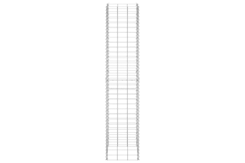 Gabioner 3 st 30x30x150 cm järn - Silver - Hus & renovering - Insynsskydd & inhägnad - Mur