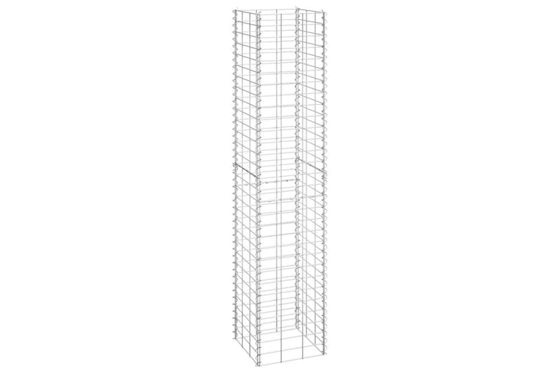 Gabioner 3 st 30x30x150 cm järn - Silver - Hus & renovering - Insynsskydd & inhägnad - Mur
