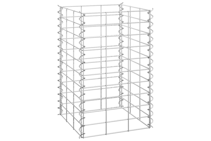 Gabioner 3 st 30x30x50 cm järn - Silver - Hus & renovering - Insynsskydd & inhägnad - Mur