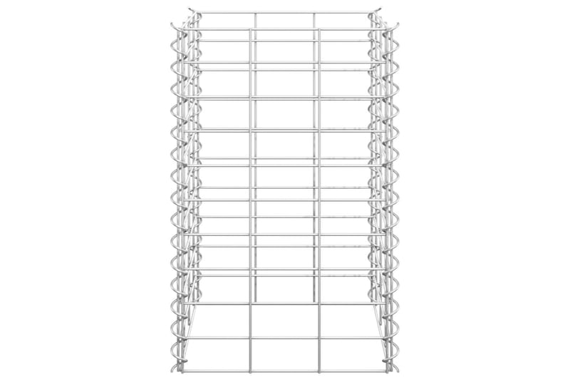 Gabioner 3 st 30x30x50 cm järn - Silver - Hus & renovering - Insynsskydd & inhägnad - Mur