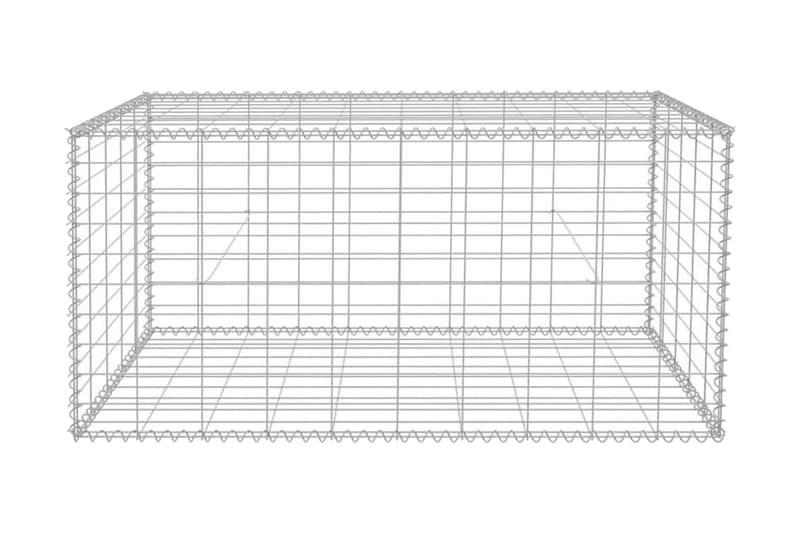 Gabionkorg galvaniserat stål 100x50x50 cm - Silver - Hus & renovering - Insynsskydd & inhägnad - Mur