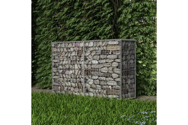 Gabionkorg galvaniserat stål 150x50x100 cm - Silver - Hus & renovering - Insynsskydd & inhägnad - Mur