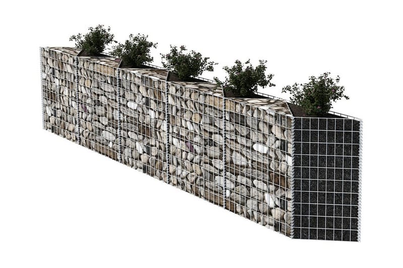 Gabionkorg galvaniserat stål 300x30x100 cm - Silver - Gabion