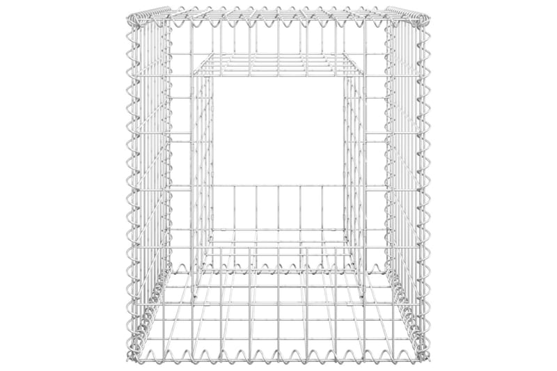 Gabionkorg stolpform 50x50x60 cm järn - Silver - Gabion