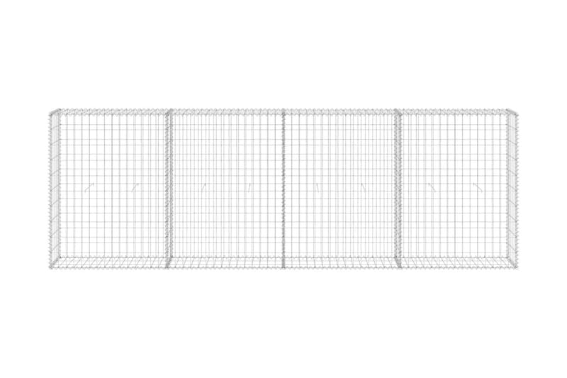 Gabionmur galvaniserat stål 300x30x100 cm - Silver - Hus & renovering - Insynsskydd & inhägnad - Mur