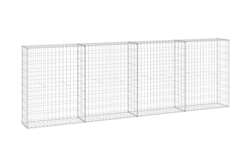 Gabionmur galvaniserat stål 300x30x100 cm - Silver - Hus & renovering - Insynsskydd & inhägnad - Mur