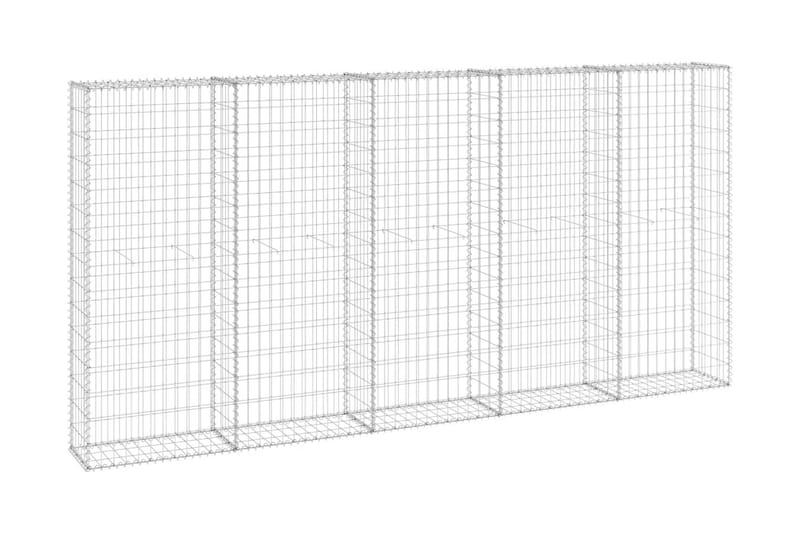 Gabionmur galvaniserat stål 300x30x150 cm - Silver - Hus & renovering - Insynsskydd & inhägnad - Mur
