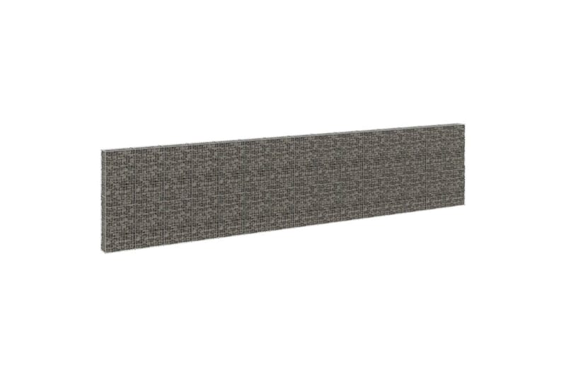 Gabionmur galvaniserat stål 900x30x200 cm - Silver - Hus & renovering - Insynsskydd & inhägnad - Mur