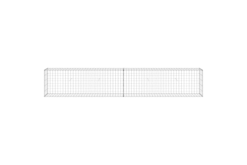 Gabionmur i galvaniserat stål 300x30x50 cm - Silver - Hus & renovering - Insynsskydd & inhägnad - Mur