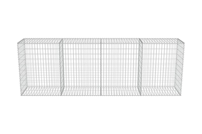 Gabionmur i galvaniserat stål 300x50x100 cm - Silver - Hus & renovering - Insynsskydd & inhägnad - Mur