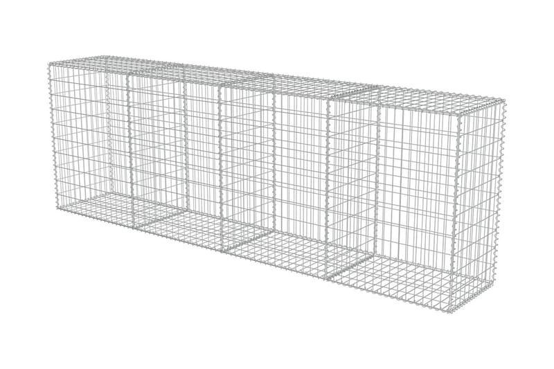 Gabionmur i galvaniserat stål 300x50x100 cm - Silver - Hus & renovering - Insynsskydd & inhägnad - Mur