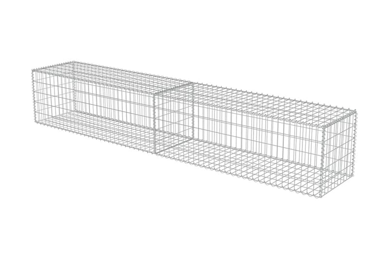 Gabionmur i galvaniserat stål 300x50x50 cm - Silver - Hus & renovering - Insynsskydd & inhägnad - Mur