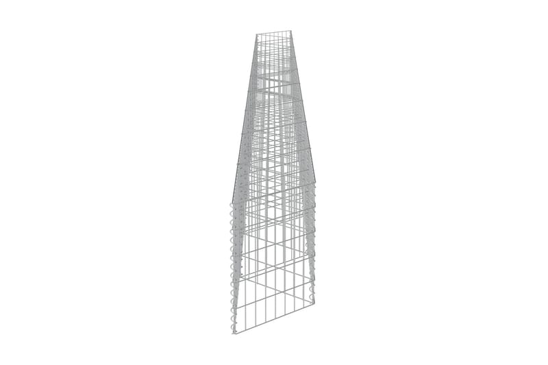 Gabionmur i galvaniserat stål 630x30x50 cm - Silver - Gabion