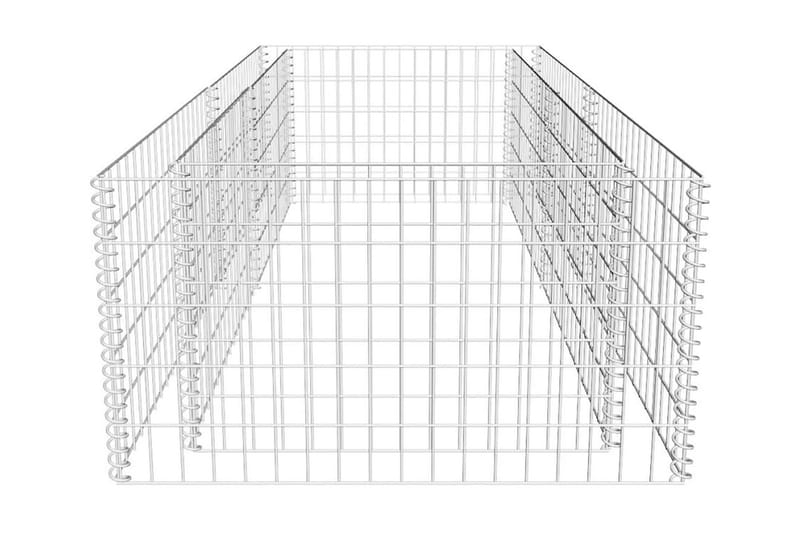 Planteringsgabion galvaniserat stål 180x90x50 cm - Silver - Hus & renovering - Insynsskydd & inhägnad - Mur