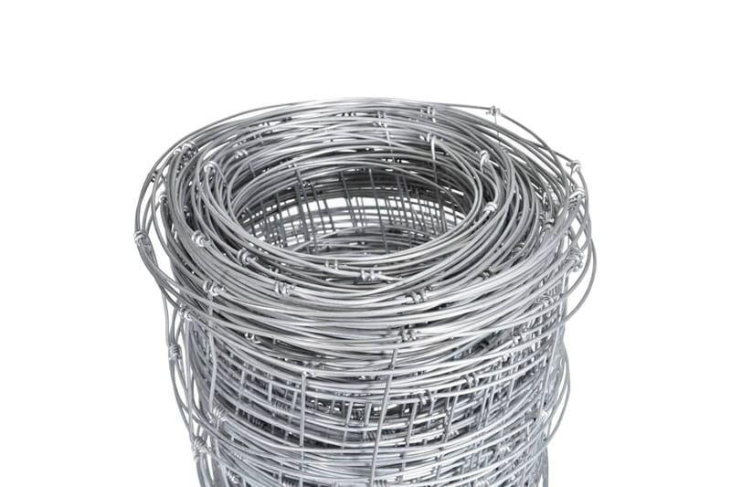 Fårstängsel galvaniserat stål 50 m 150 cm silver - Silver - Hus & renovering - Insynsskydd & inhägnad - Stängsel