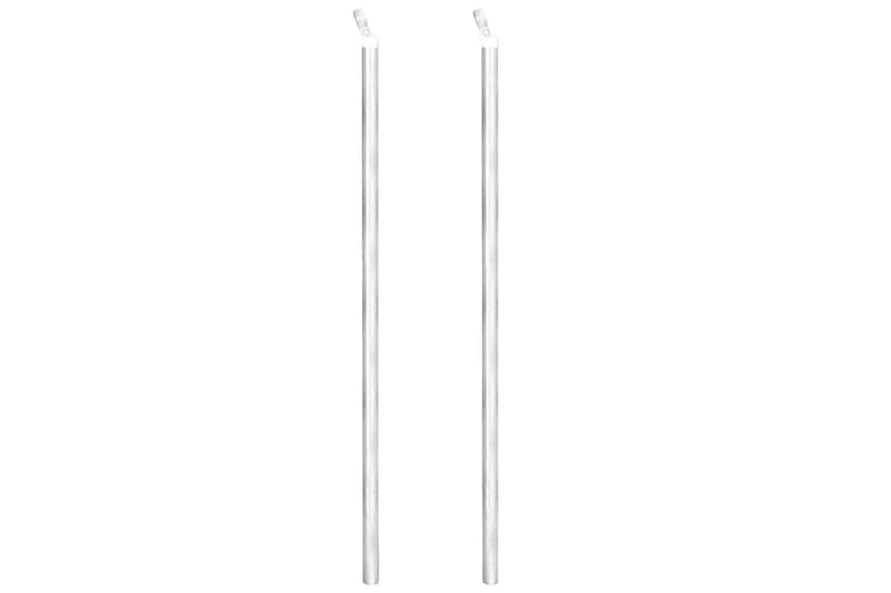 Flätverksstängsel med stolpar galvaniserat stål 15x1,5 m - Silver - Hus & renovering - Insynsskydd & inhägnad - Staket