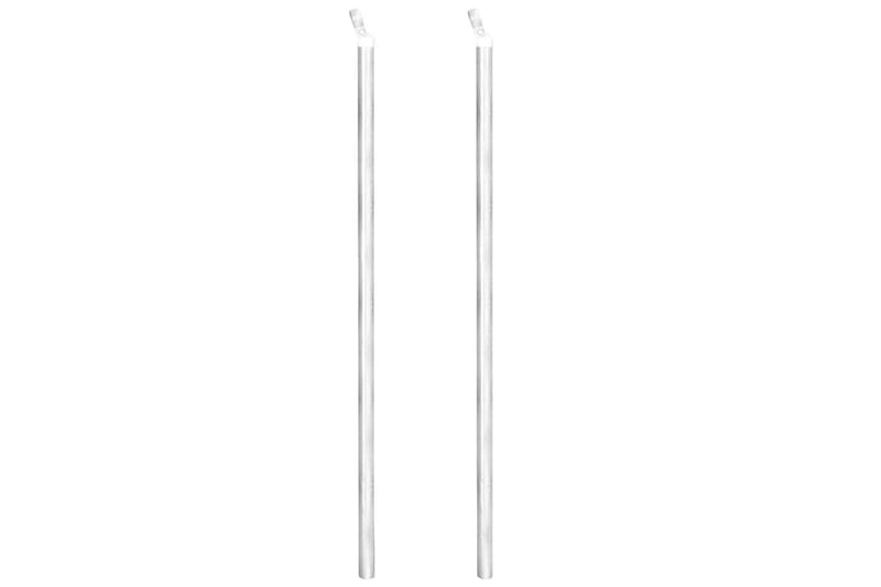 Flätverksstängsel med stolpar galvaniserat stål 25x1,5 m - Silver - Hus & renovering - Insynsskydd & inhägnad - Staket