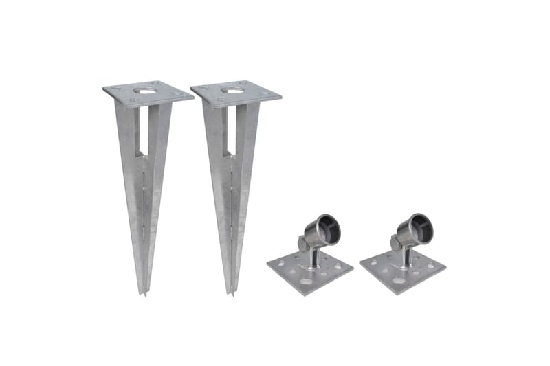 Flätverksstängsel med stolpar galvaniserat stål 25x1,5 m - Silver - Hus & renovering - Insynsskydd & inhägnad - Staket