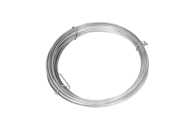 Flätverksstängsel med stolpar galvaniserat stål 25x1,5 m - Silver - Hus & renovering - Insynsskydd & inhägnad - Staket