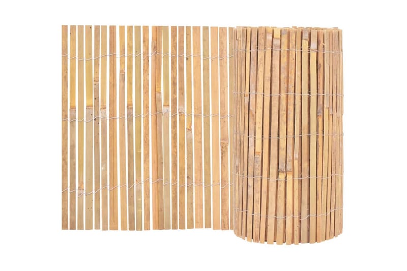 Stängsel bambu 1000x50 cm - Brun - Trädgårdsstängsel & panelstängsel