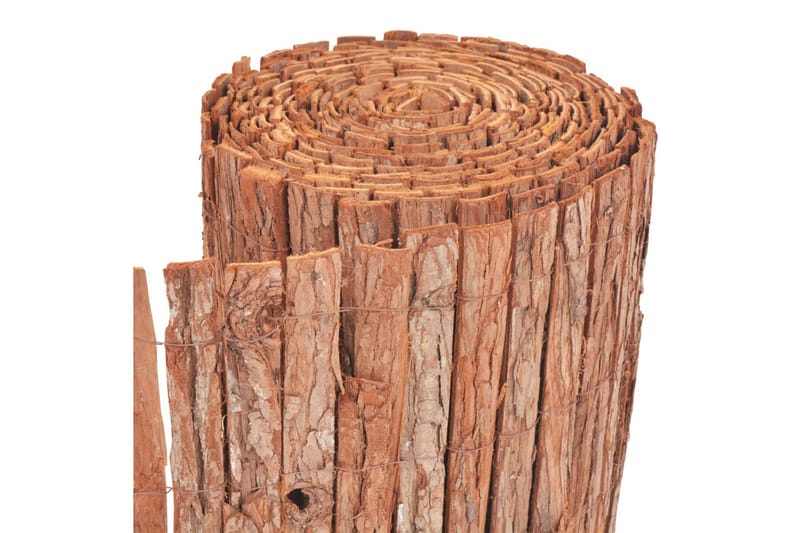 Stängsel bark 1000x50 cm - Brun - Trädgårdsstängsel & panelstängsel