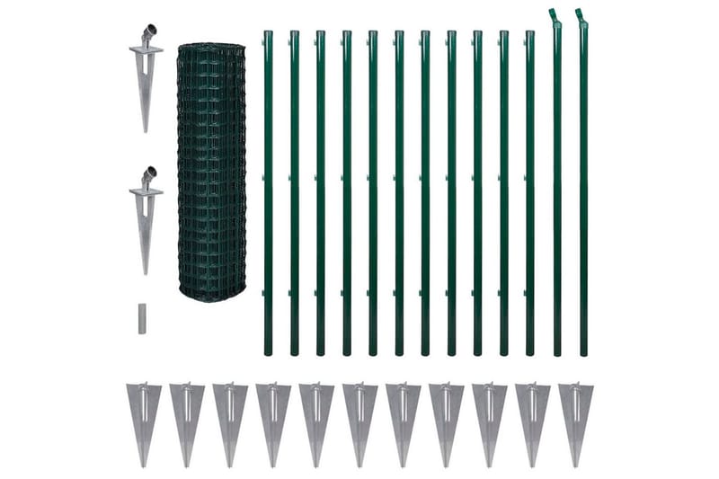 Eurofence stål 25x1,5 m grön - Grön - Hus & renovering - Insynsskydd & inhägnad - Stängsel