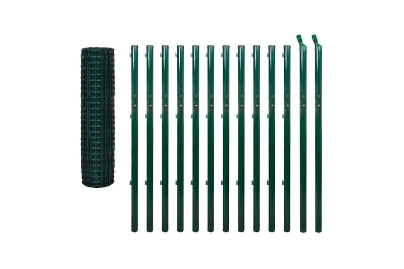 Eurofence stål 25x1,7 m grön - Grön - Hus & renovering - Insynsskydd & inhägnad - Stängsel