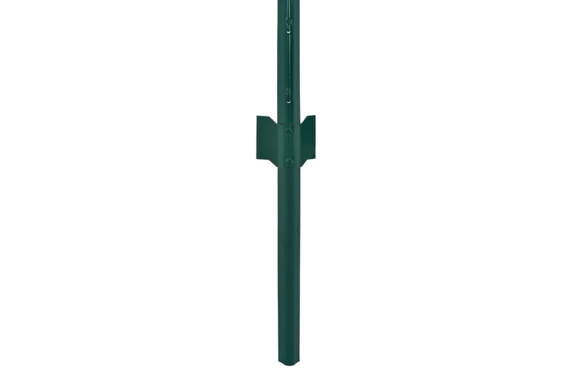 Nätstängsel med stolpar stål 25x0,5 m grön - Grön - Trädgårdsstängsel & panelstängsel