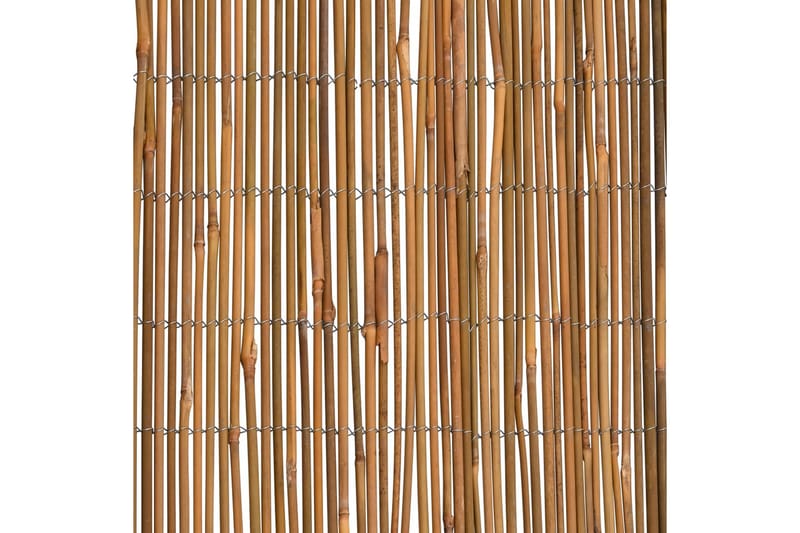 Bambustaket 500x100 cm - Brun - Trästaket