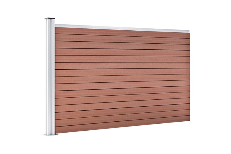 Staketpanel WPC 175x105 cm brun - Brun - Hus & renovering - Insynsskydd & inhägnad - Staket