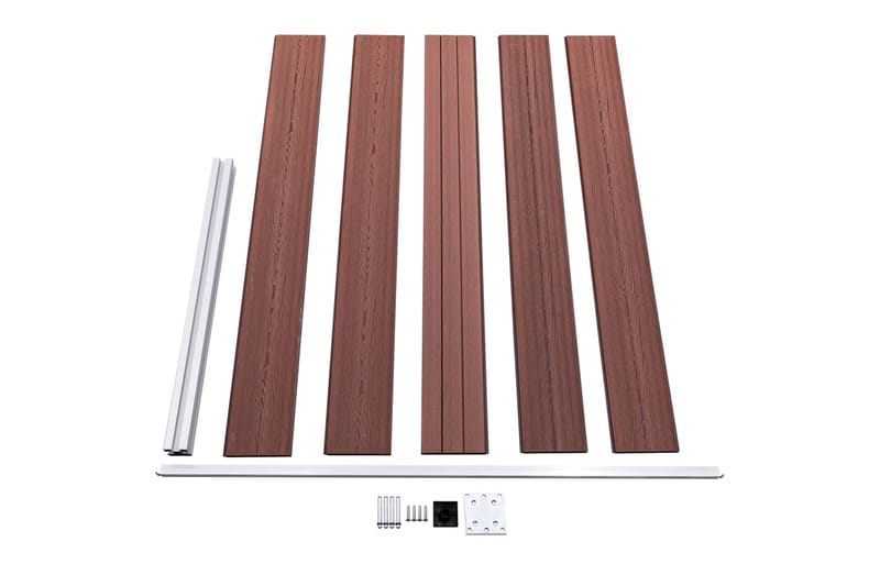 Staketpanel WPC 175x105 cm brun - Brun - Hus & renovering - Insynsskydd & inhägnad - Staket