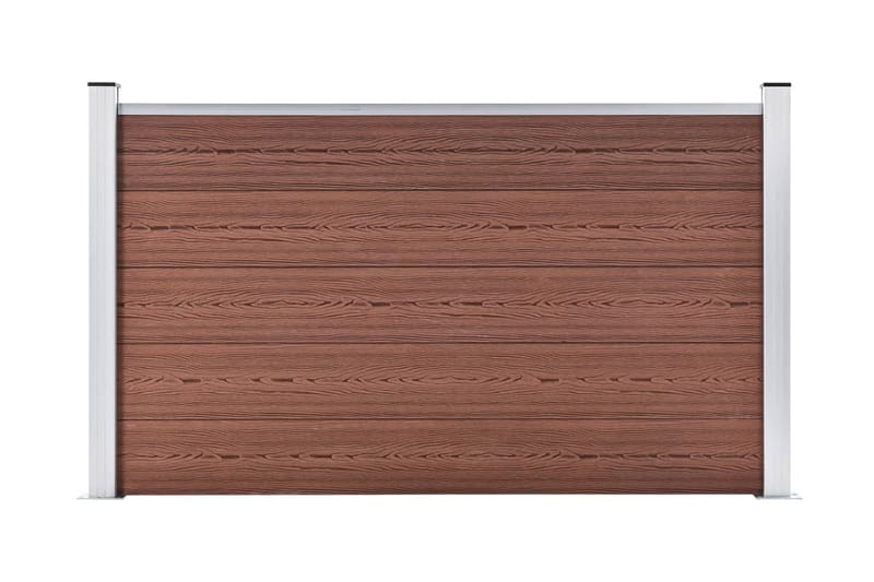 Staketpanel WPC 180x105 cm brun - Brun - Plaststaket