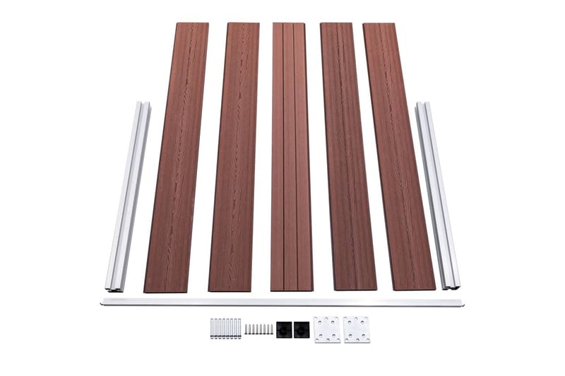 Staketpanel WPC 180x105 cm brun - Brun - Hus & renovering - Insynsskydd & inhägnad - Staket