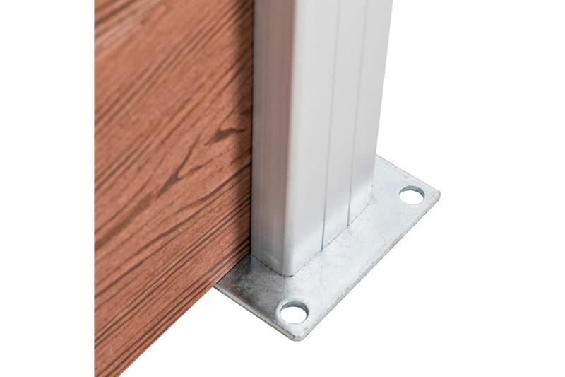 Staketpanel WPC 180x105 cm brun - Brun - Hus & renovering - Insynsskydd & inhägnad - Staket