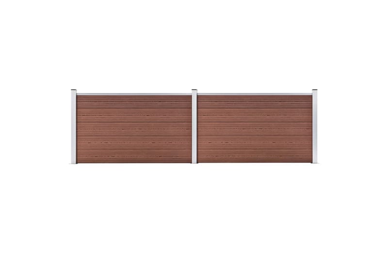 Staketpanel WPC 353x106 cm brun - Brun - Hus & renovering - Insynsskydd & inhägnad - Staket