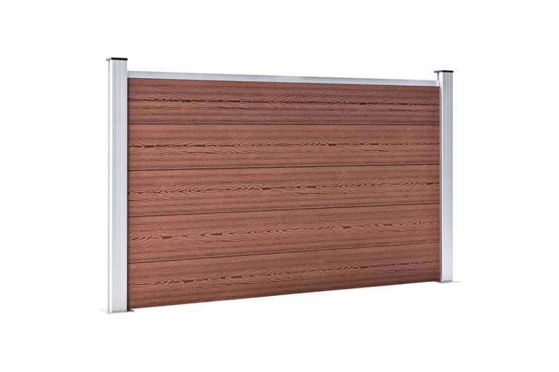 Staketpanel WPC 526x106 cm brun - Brun - Hus & renovering - Insynsskydd & inhägnad - Staket