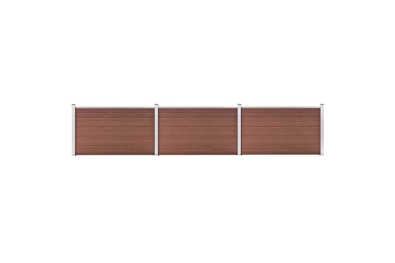 Staketpanel WPC 526x106 cm brun - Brun - Hus & renovering - Insynsskydd & inhägnad - Staket