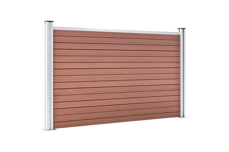 Staketpanel WPC 699x106 cm brun - Brun - Hus & renovering - Insynsskydd & inhägnad - Staket