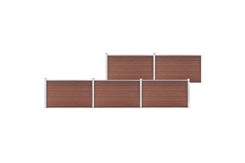 Staketpanel WPC 872x106 cm brun - Brun - Hus & renovering - Insynsskydd & inhägnad - Staket