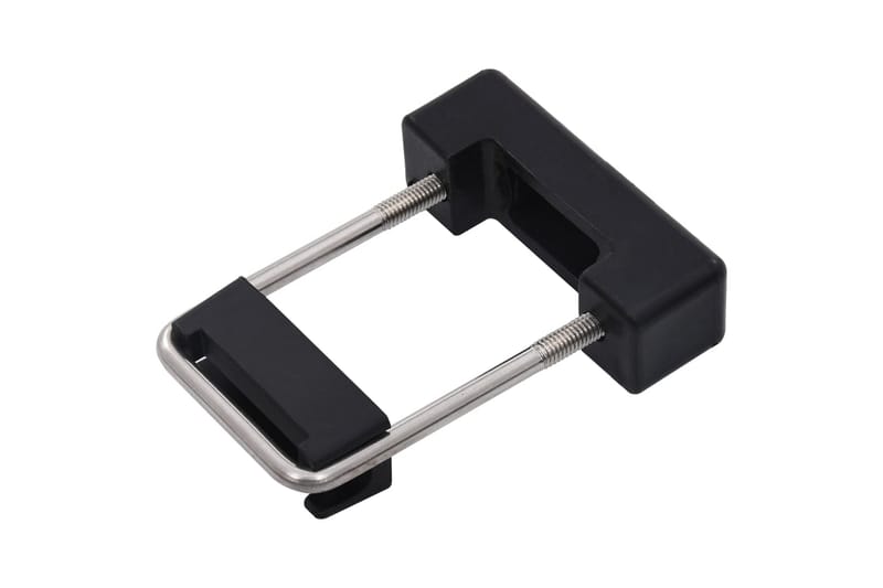 U-koppling med plast för staketstolpe 60x40 mm 25 set - Silver - Hus & renovering - Insynsskydd & inhägnad - Staket