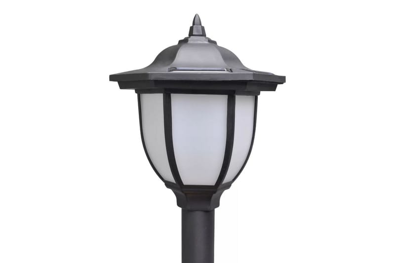 Kedjestaket med 2 solcellsdrivna LED-lampor - Grå - Hus & renovering - Insynsskydd & inhägnad - Staket