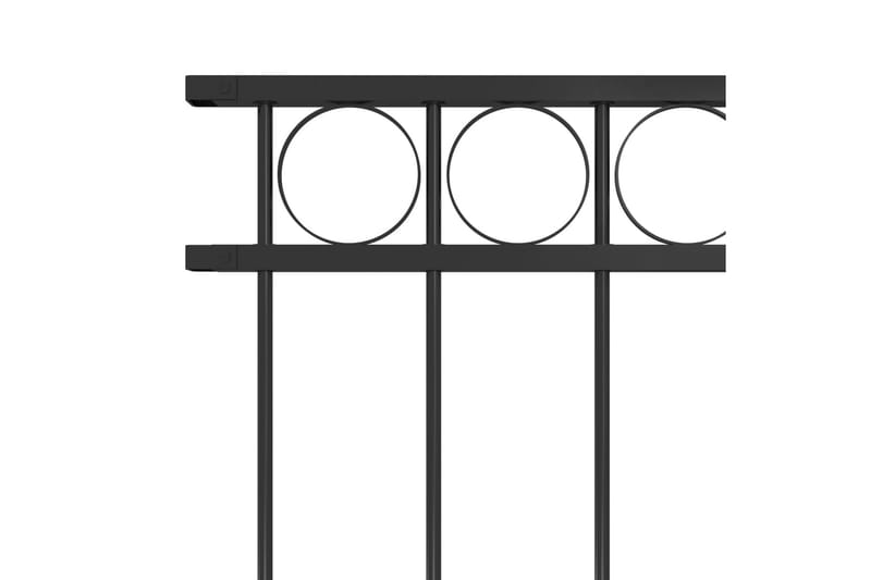 Staketpanel stål 1,7x1 m svart - Svart - Hus & renovering - Insynsskydd & inhägnad - Staket