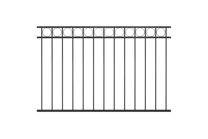 Staketpanel stål 1,7x1 m svart - Svart - Hus & renovering - Insynsskydd & inhägnad - Staket