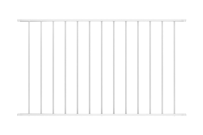 Staketpanel pulverlackerat stål 1,7x1 m vit - Vit - Hus & renovering - Insynsskydd & inhägnad - Staket