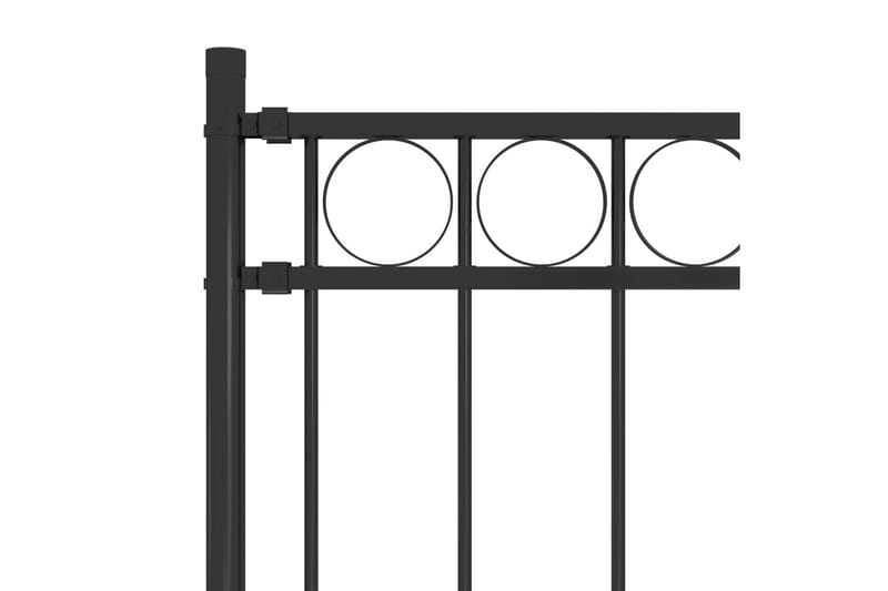 Trädgårdsstaket stål 1,7x1,2 m svart - Svart - Hus & renovering - Insynsskydd & inhägnad - Staket